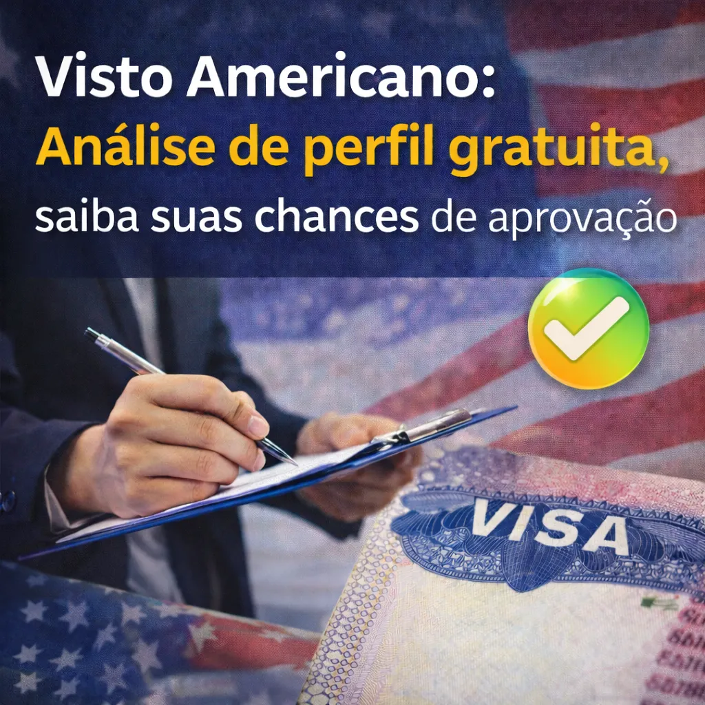 Imagem ilustrativa para o artigo Visto Americano: Análise de perfil gratuita, saiba suas chances de aprovação. da Genuína Conexão